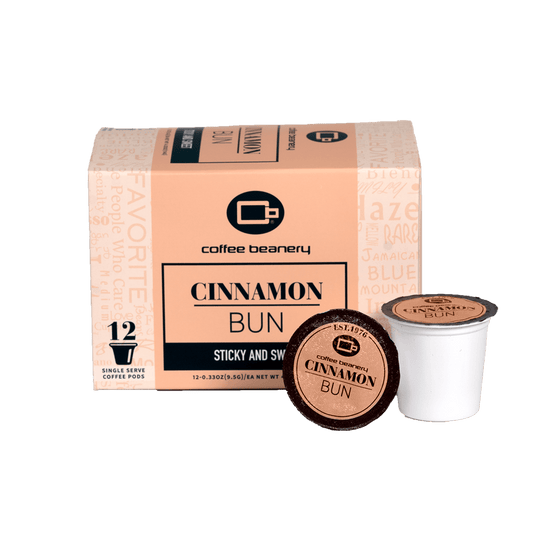 Coffee Beanery Flavored Coffee Regular / 12ct Pods Cinnamon Bun Flavored Coffee Pods  | Early Access