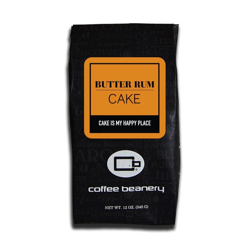 Coffee Beanery Flavored Coffee Regular / 12oz / Automatic Drip Butter Rum Cake Flavored Coffee