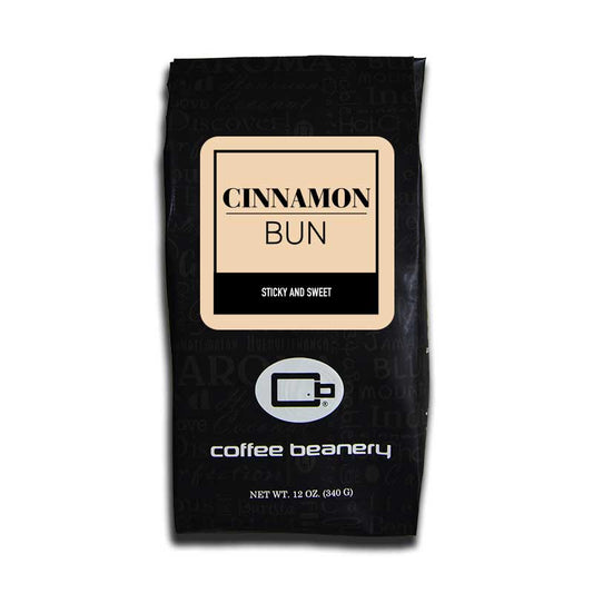 Coffee Beanery Flavored Coffee Regular / 12oz / Automatic Drip Cinnamon Bun Flavored Coffee