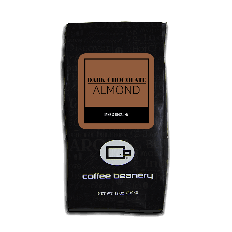 Coffee Beanery Flavored Coffee Regular / 12oz / Automatic Drip Dark Chocolate Almond Flavored Coffee