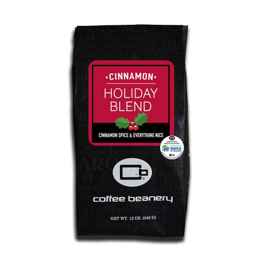 Coffee Beanery Flavored Coffee Regular / 12oz / Coarse Cinnamon Holiday Blend Flavored Coffee