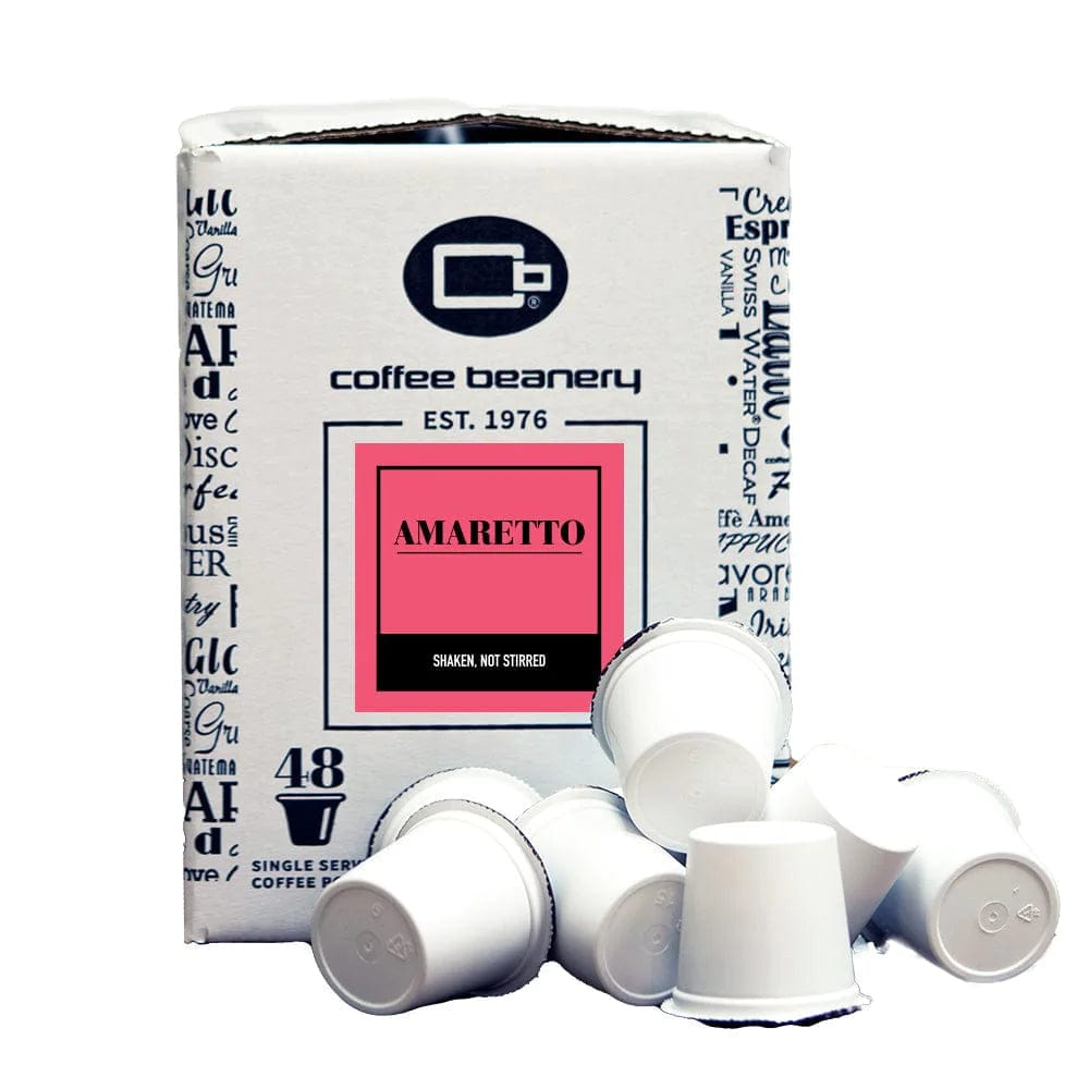Coffee Beanery Flavored Coffee Regular / 48ct Bulk Pods / Automatic Drip Amaretto Flavored Coffee