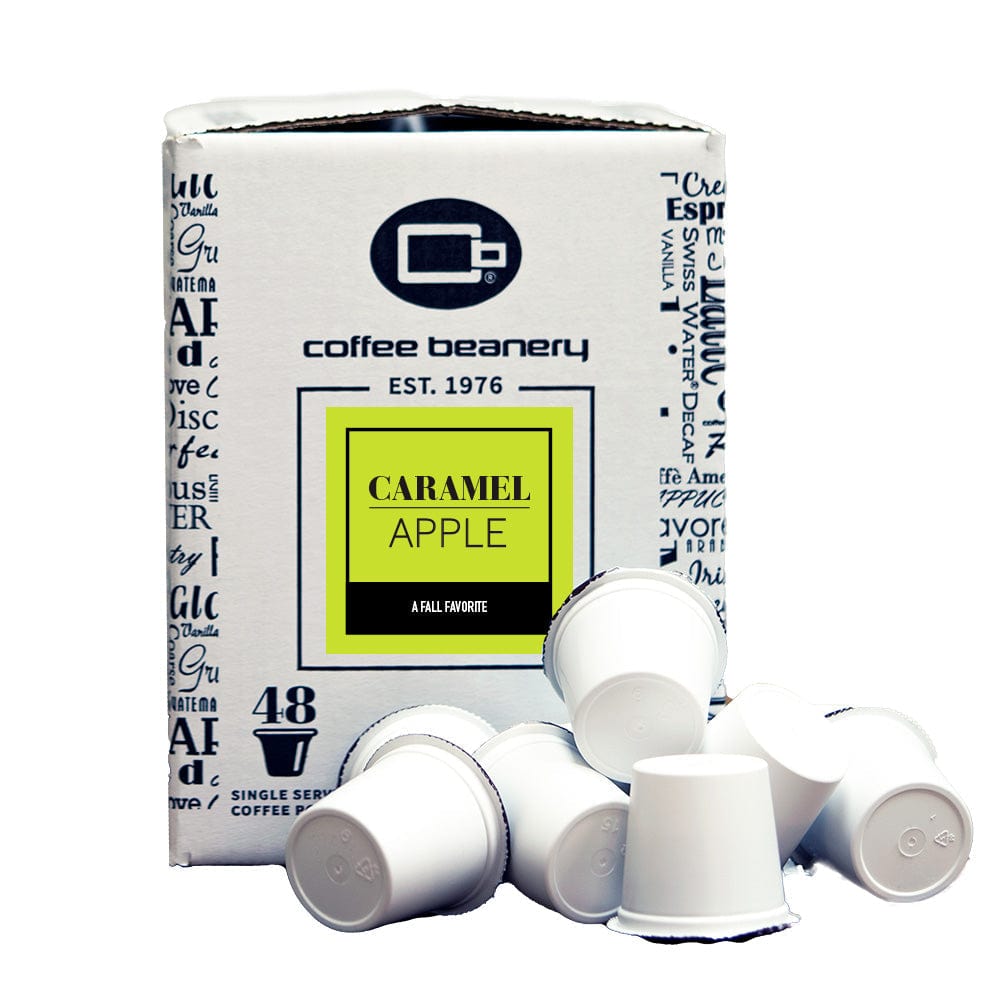Coffee Beanery Flavored Coffee Regular / 48ct Bulk Pods / Automatic Drip Caramel Apple Flavored Coffee | Early Access