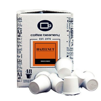 Coffee Beanery Flavored Coffee Regular / 48ct Bulk Pods / Automatic Drip Hazelnut Flavored Coffee