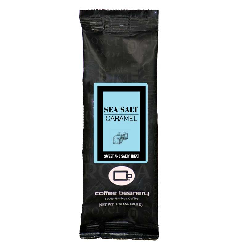 Coffee Beanery Flavored Coffee Sea Salt Caramel Flavored Coffee | 1.75 oz One Pot Sampler
