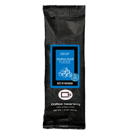 Coffee Beanery Flavored Decaf Coffee 1.75oz One Pot Sampler / Automatic Drip Mackinac Island Fudge SWP Decaf Flavored Coffee