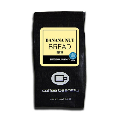 Coffee Beanery Flavored Decaf Coffee 12oz / Automatic Drip Banana Nut Bread Swiss Water Process Decaf Flavored Coffee
