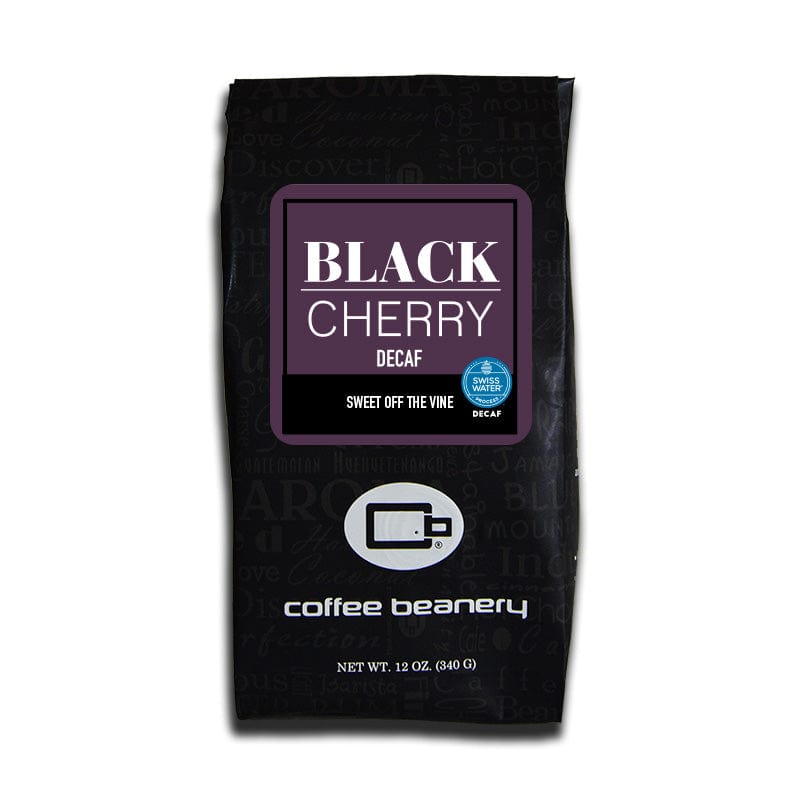 Black Cherry Flavored SWP Decaf Coffee, Sweet | Coffee Beanery