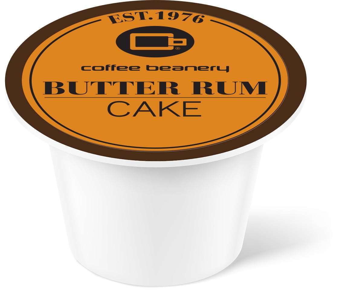 Coffee Beanery Single Cups Butter Rum Cake Coffee Pod