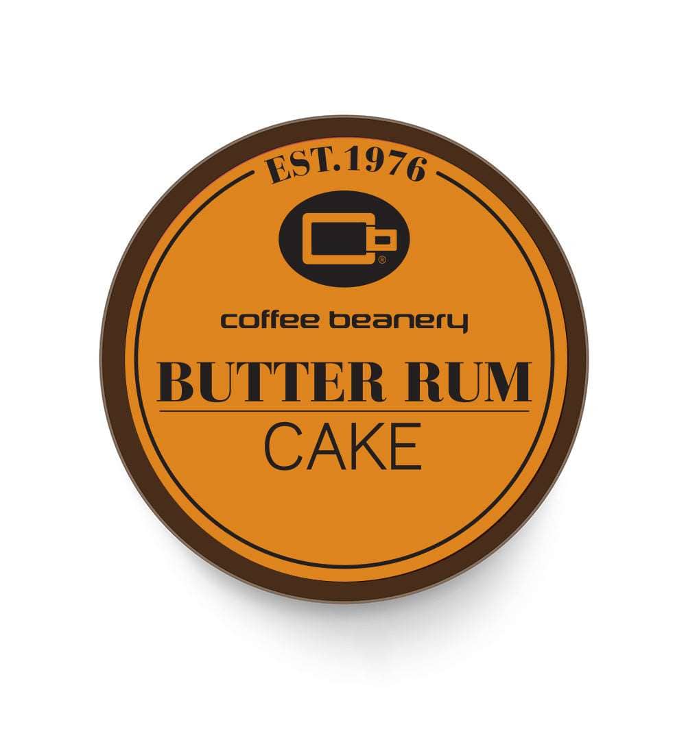Coffee Beanery Single Cups Butter Rum Cake Coffee Pod