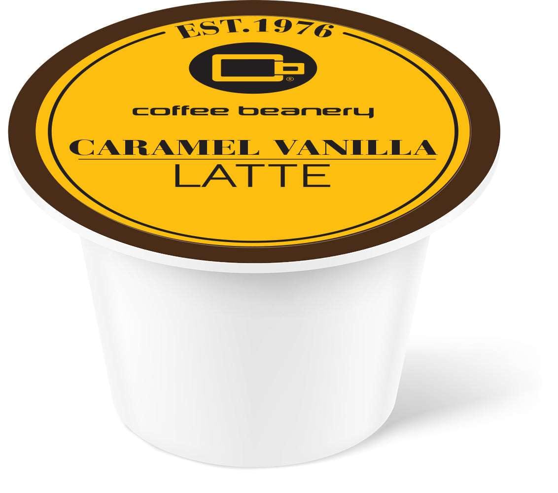 Coffee Beanery Single Cups Caramel Vanilla Latte Coffee Pod