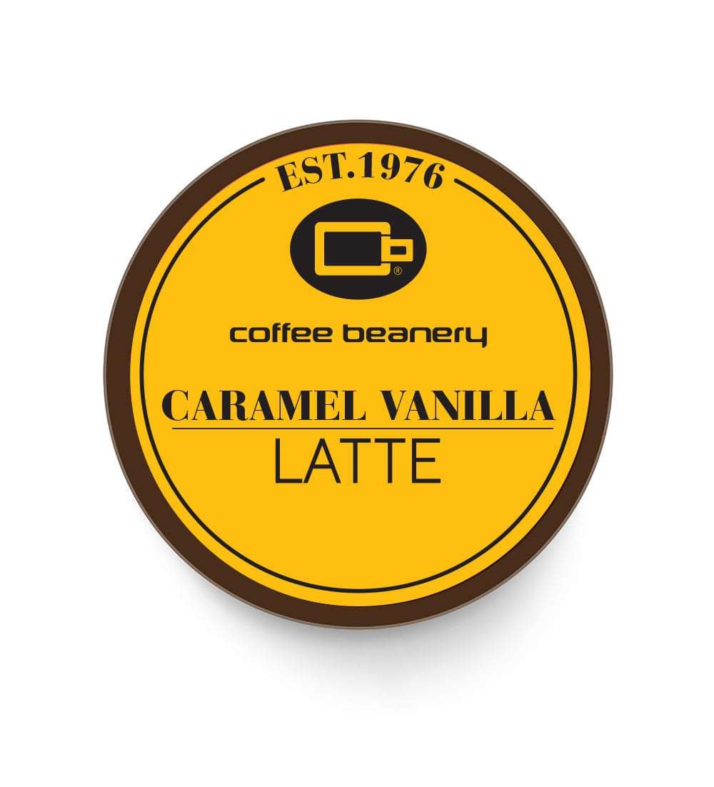 Coffee Beanery Single Cups Caramel Vanilla Latte Coffee Pod