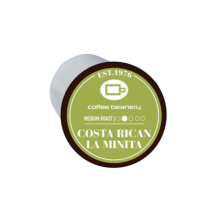 Coffee Beanery Single Cups Costa Rican La Minta Coffee Pod