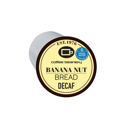 Coffee Beanery Single Cups Decaf Banana Nut Bread Coffee Pod