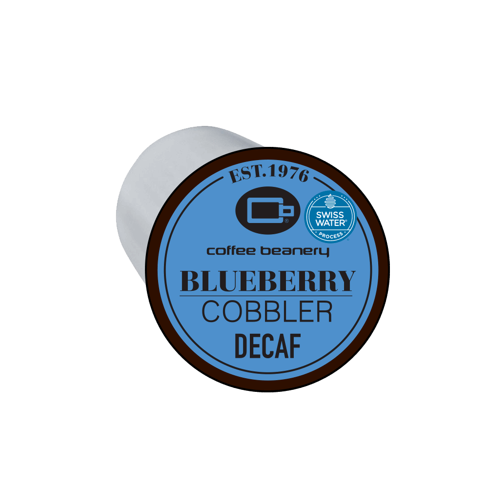 Coffee Beanery Single Cups Decaf Blueberry Cobbler Coffee Pod