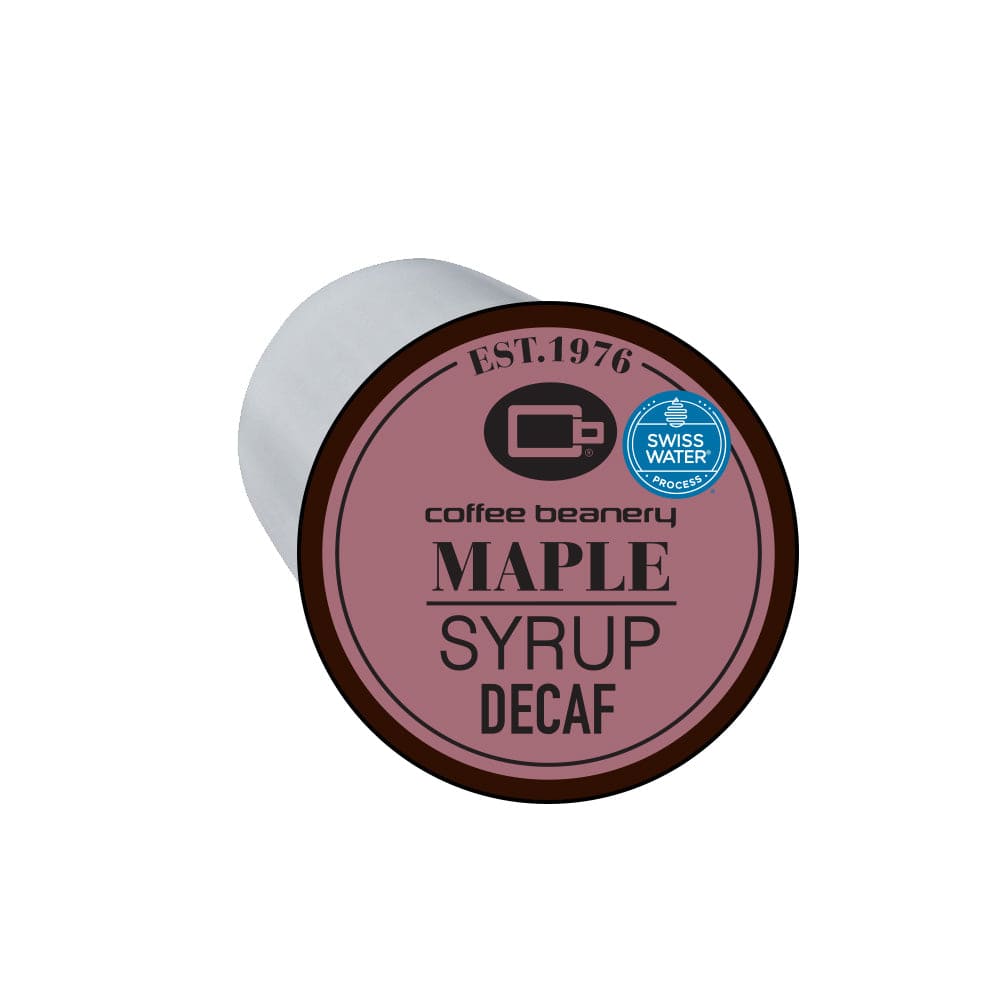 Coffee Beanery Single Cups Decaf Maple Syrup Coffee Pod