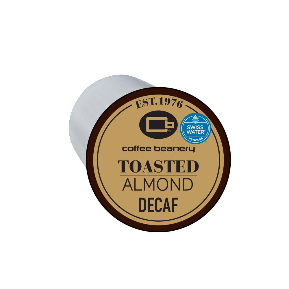 Coffee Beanery Single Cups Decaf Toasted Almond Coffee Pod
