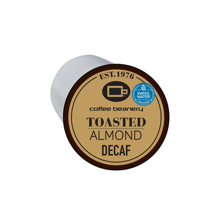 Coffee Beanery Single Cups Decaf Toasted Almond Coffee Pod