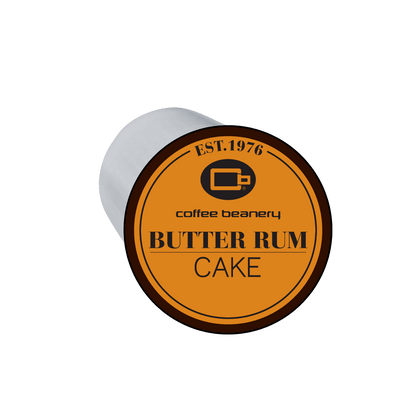 Coffee Beanery Single Cups Regular Butter Rum Cake Coffee Pod