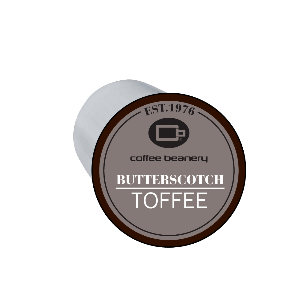 Coffee Beanery Single Cups Regular Butterscotch Toffee Cake Coffee Pod