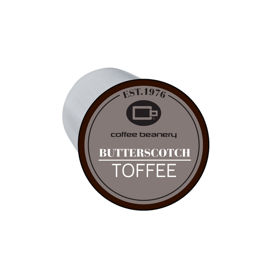 Coffee Beanery Single Cups Regular Butterscotch Toffee Cake Coffee Pod
