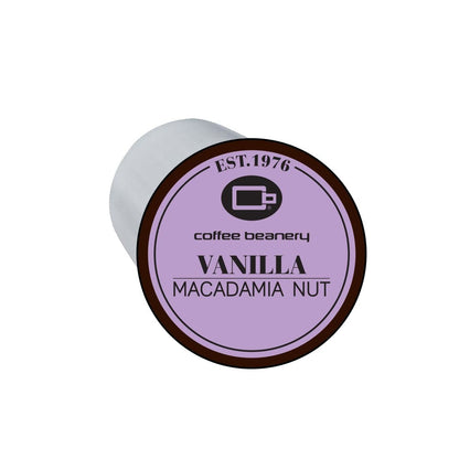 Coffee Beanery Single Cups Regular Vanilla Macadamia Nut Coffee Pod
