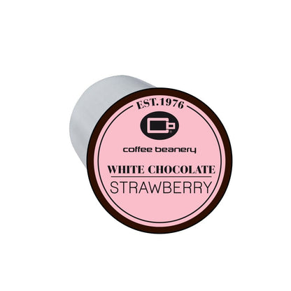 Coffee Beanery Single Cups Regular White Chocolate Strawberry Coffee Pod
