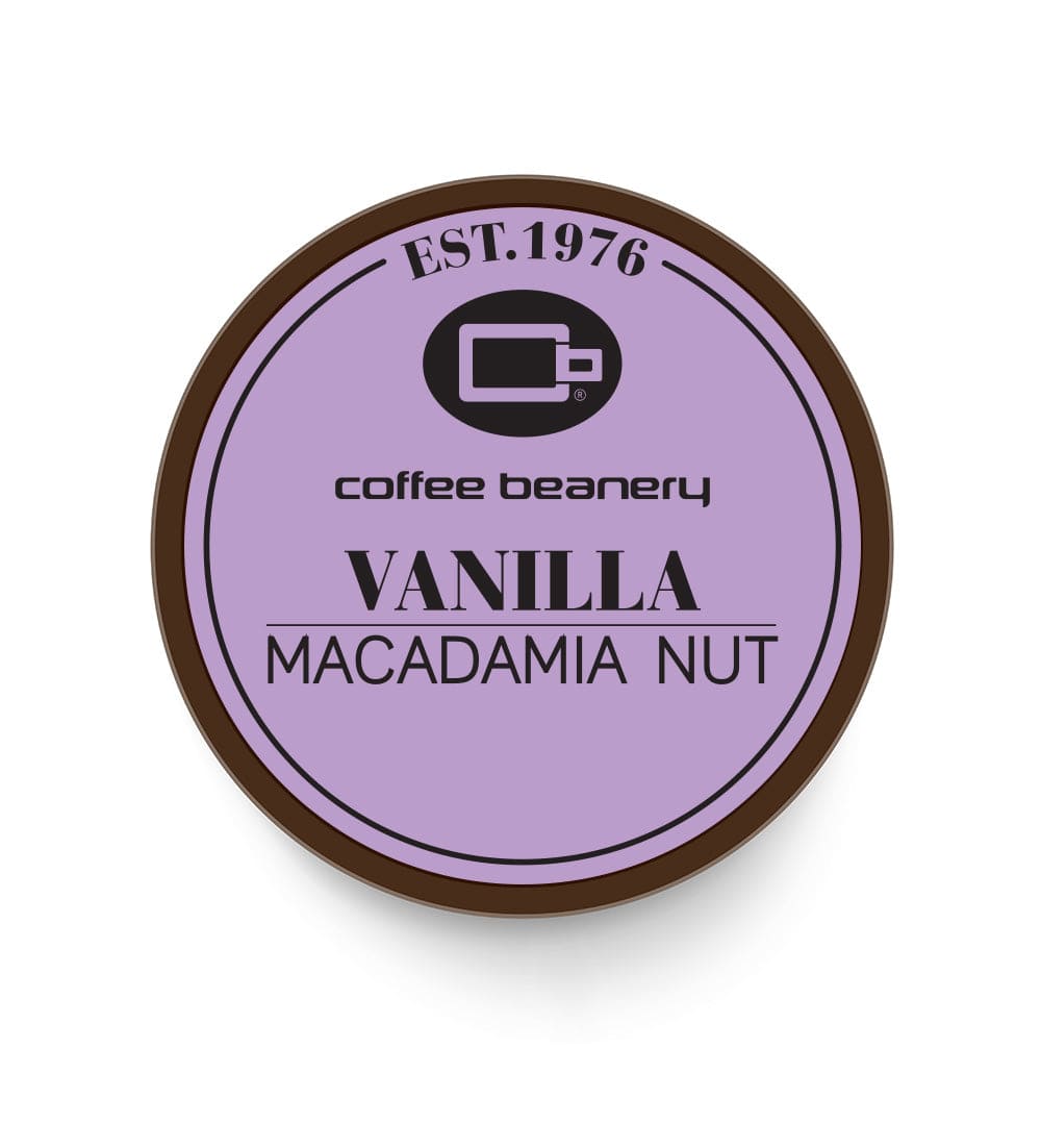 Coffee Beanery Single Cups Vanilla Macadamia Nut Coffee Pod