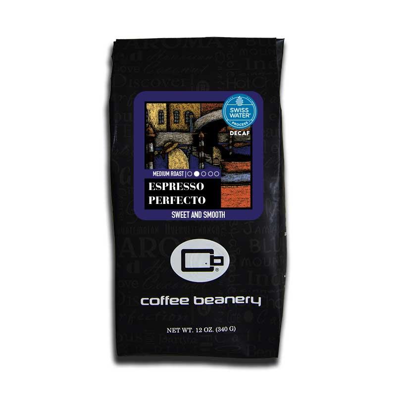 Coffee Beanery Specialty Coffee 12oz / Automatic Drip Espresso Perfecto® SWP Specialty Decaf Coffee