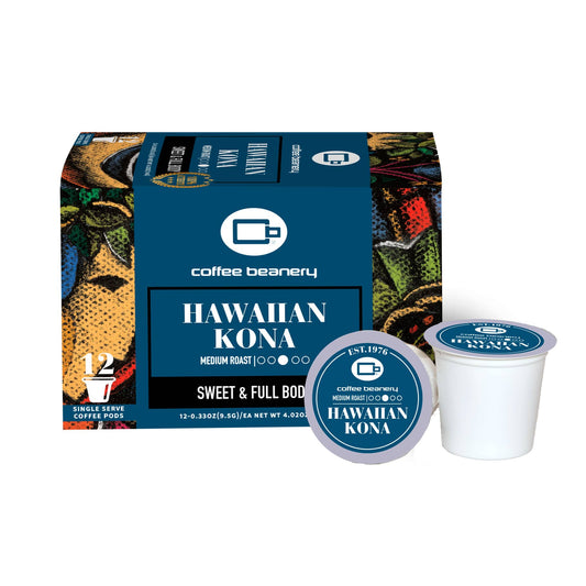 Coffee Beanery Specialty Coffee Pods Hawaiian Kona Specialty Coffee Pods | 100% Authentic