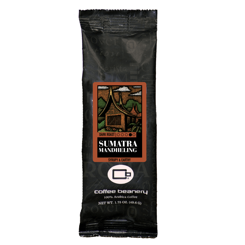 Coffee Beanery Specialty Coffee Sumatra Mandheling Specialty Coffee | 1.75oz One Pot Sampler