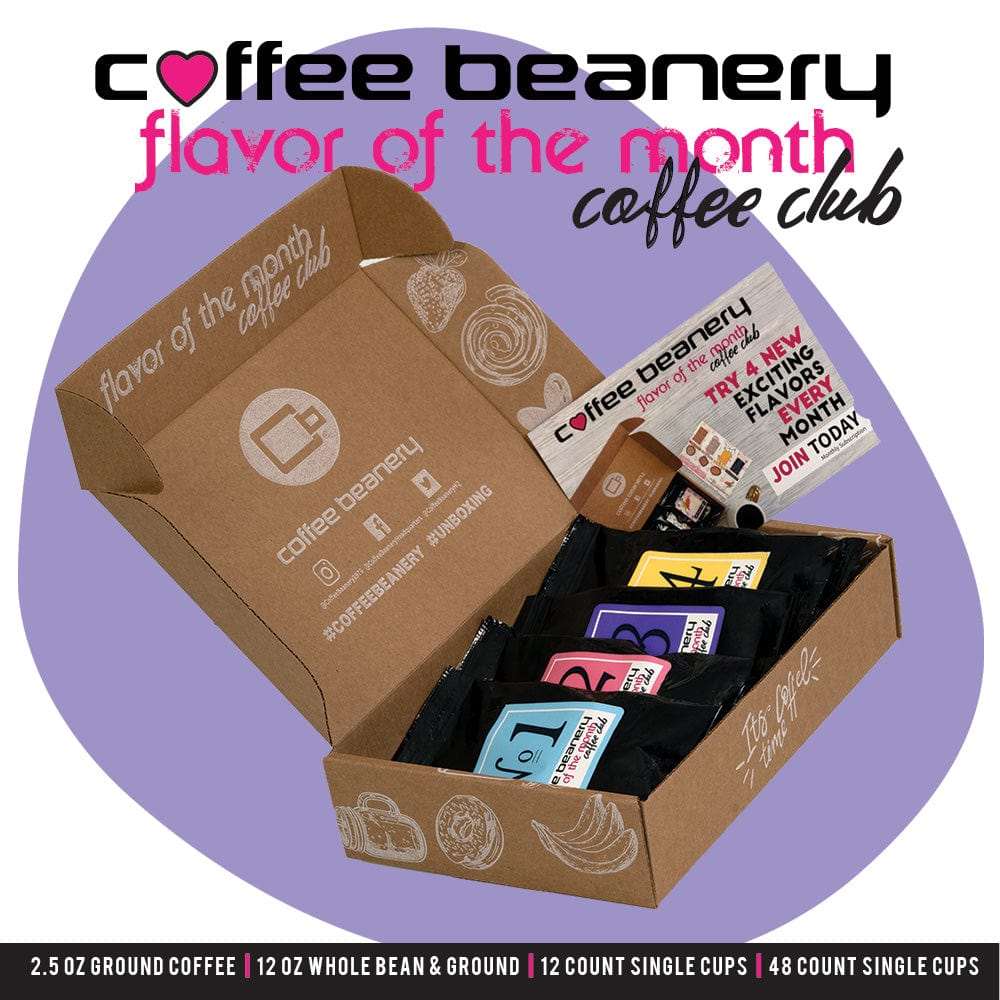 Coffee Beanery Subscription 2.5oz Samplers / Regular Coffee of the Month Club Subscription Box