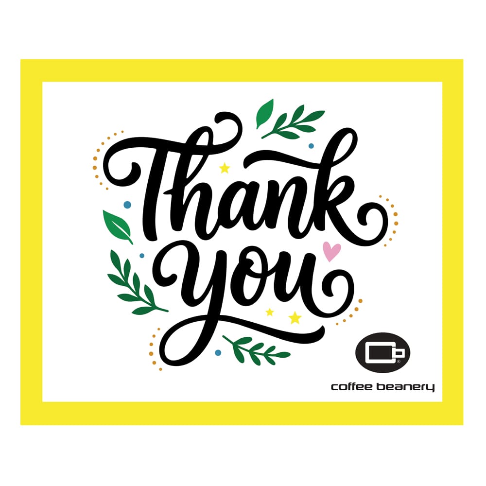 Coffee Beanery Thank You Add a Gift Message