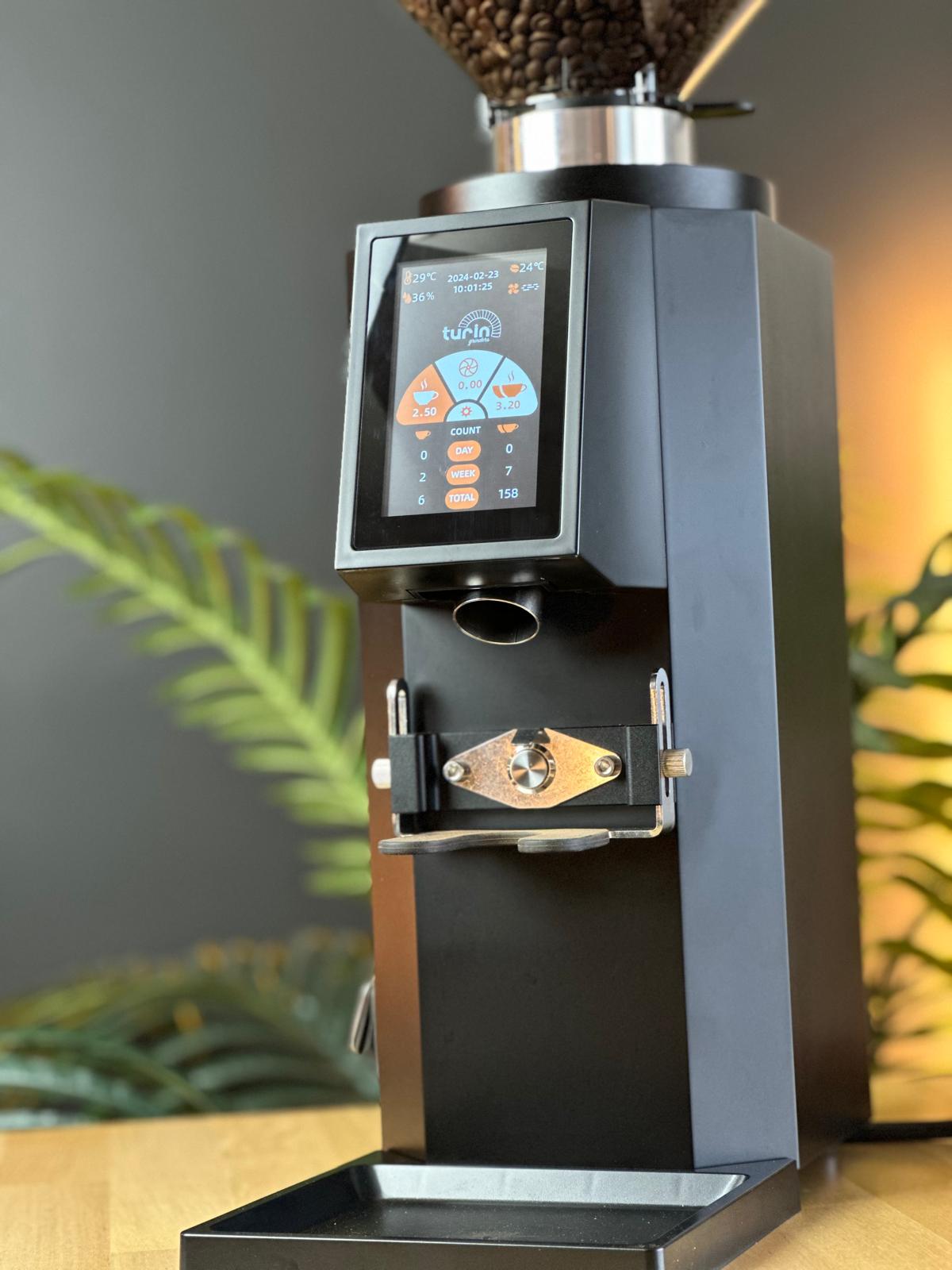 Espresso Outlet LLC Commercial Espresso Grinder Black with DLC Turin ZF83 Commercial Espresso Grinder