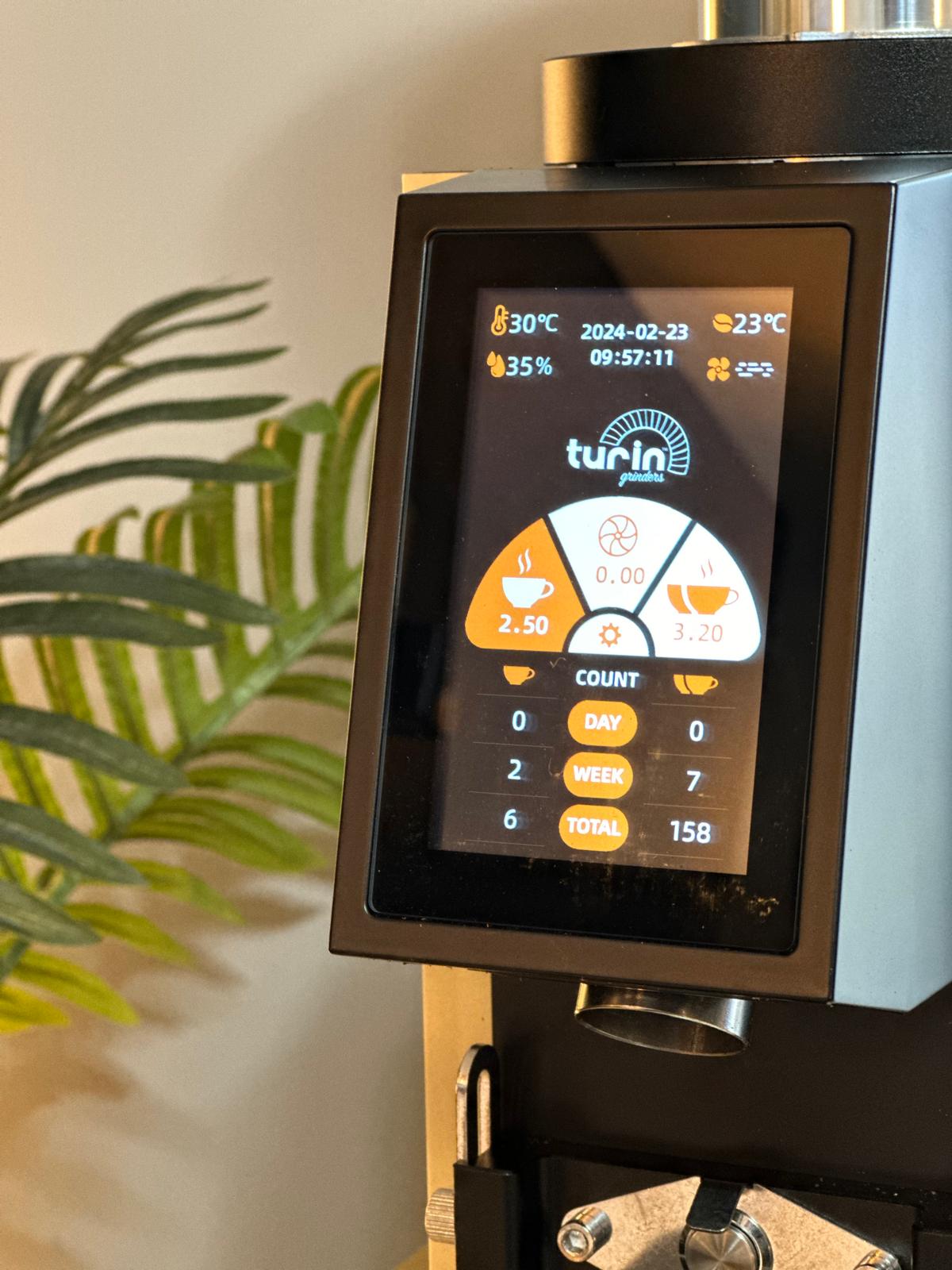 Espresso Outlet LLC Commercial Espresso Grinder Black with DLC Turin ZF83 Commercial Espresso Grinder