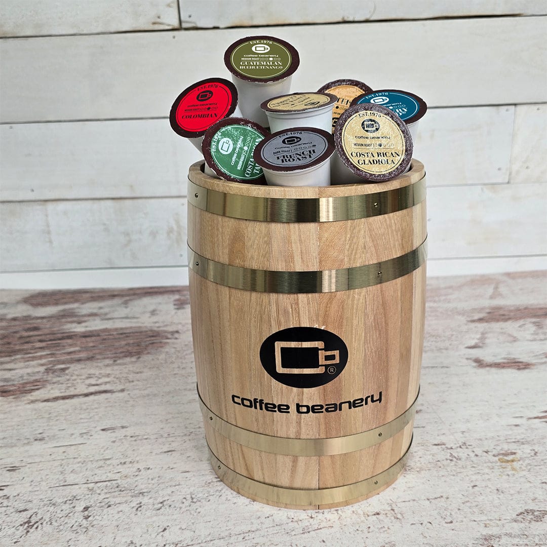 Free Standard Shipping* Coffee Gift Baskets Barrel of Specialty Coffee Pods
