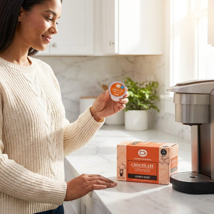 Free Standard Shipping* Flavored Coffee Chocolate Orange Flavored Coffee Pods