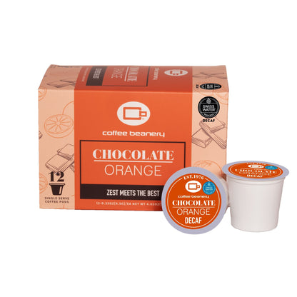 Free Standard Shipping* Flavored Coffee Decaf / 12ct Pods / Automatic Drip Chocolate Orange Flavored Coffee