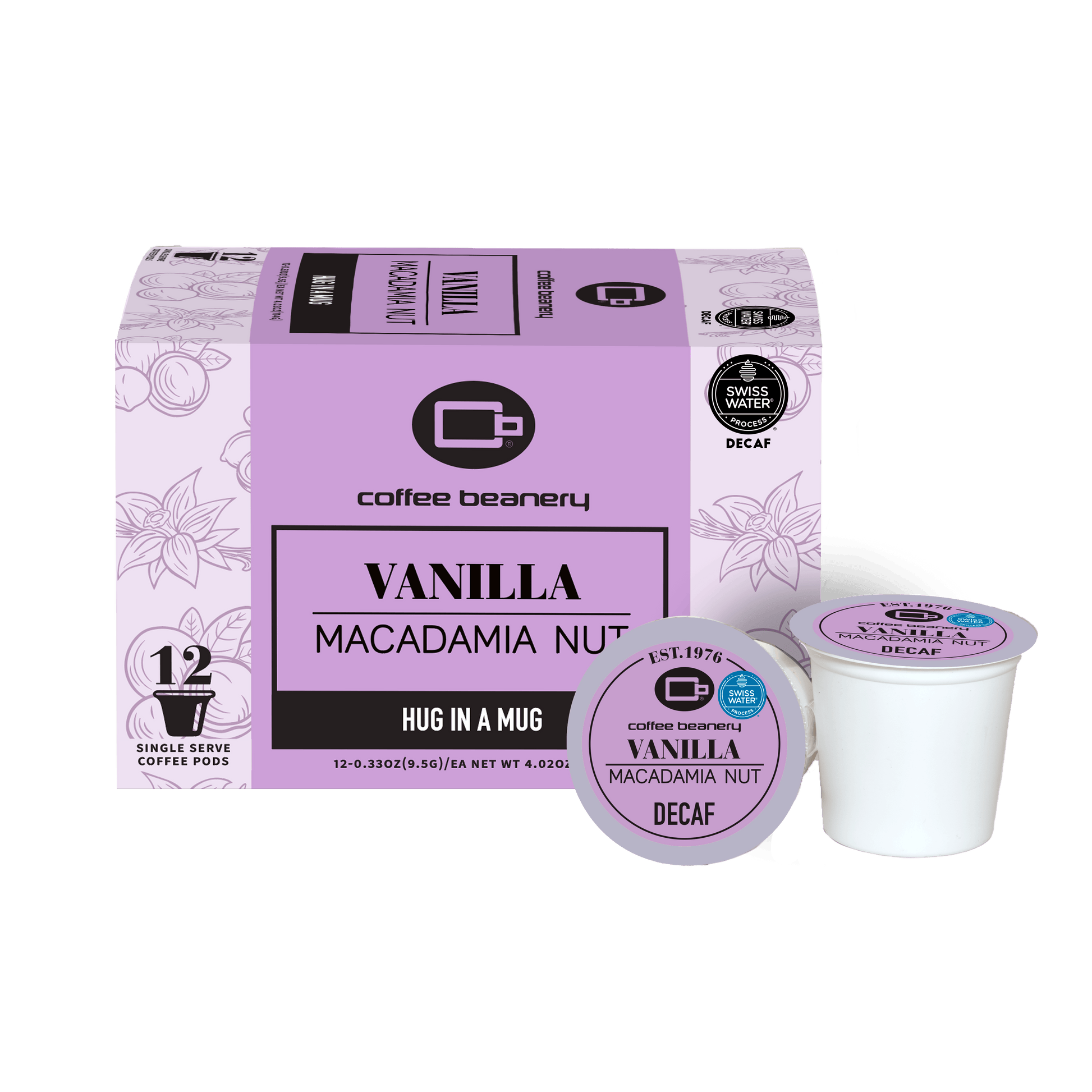 Free Standard Shipping* Flavored Coffee Decaf / 12ct Pods / Automatic Drip Vanilla Macadamia Nut Flavored Coffee