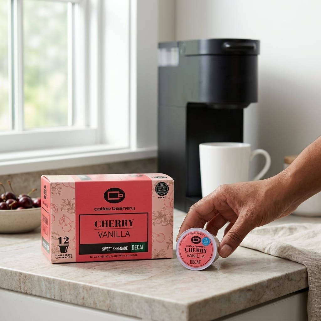 Free Standard Shipping* Flavored Coffee Pods Cherry Vanilla Flavored Coffee Pods