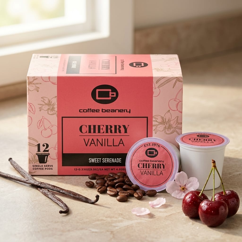 Free Standard Shipping* Flavored Coffee Pods Cherry Vanilla Flavored Coffee Pods