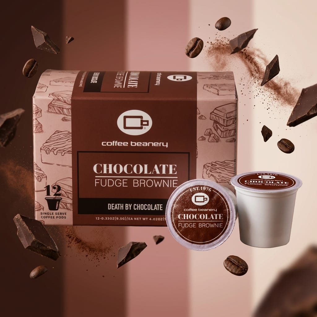 Free Standard Shipping* Flavored Coffee Pods Chocolate Fudge Brownie Flavored Coffee Pods