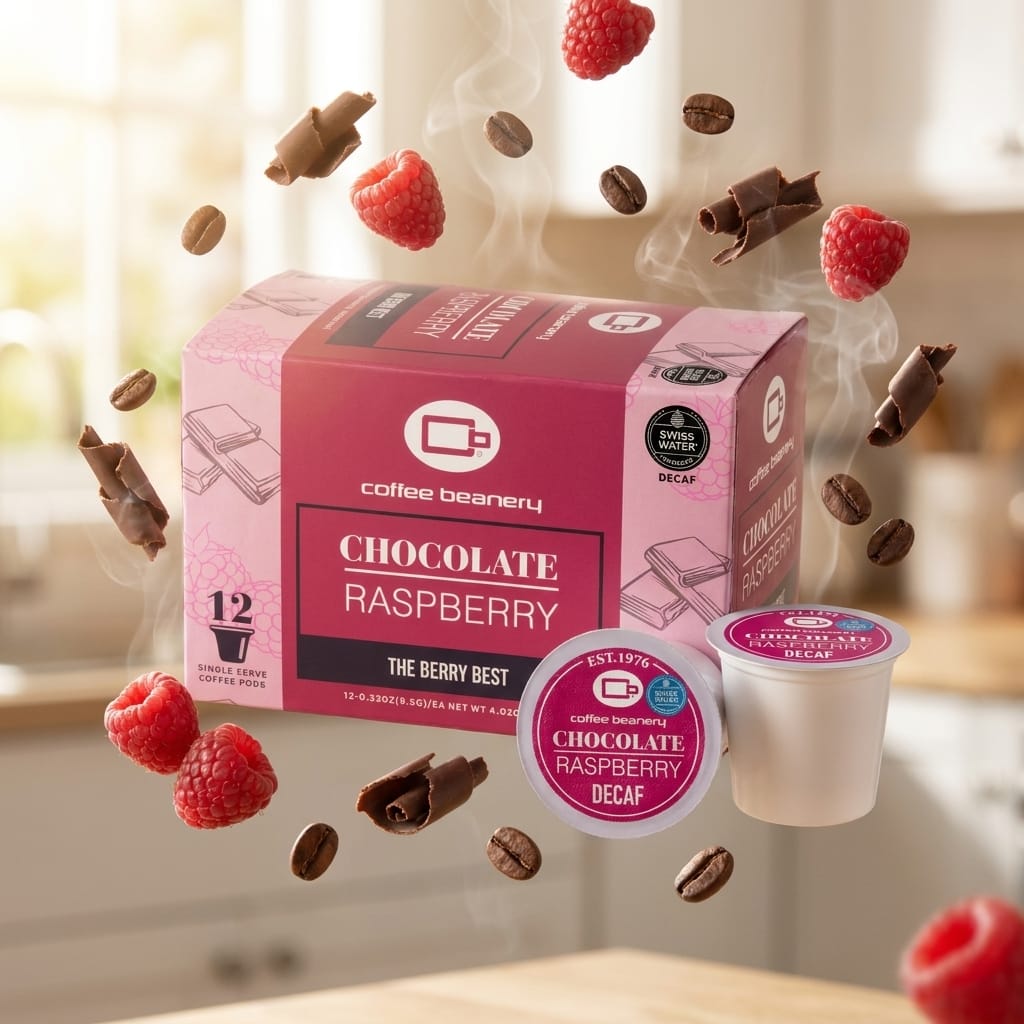 Free Standard Shipping* Flavored Coffee Pods Chocolate Raspberry Coffee Pods