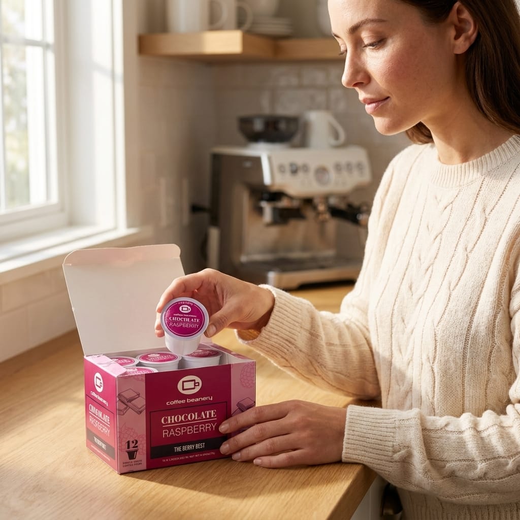 Free Standard Shipping* Flavored Coffee Pods Chocolate Raspberry Coffee Pods