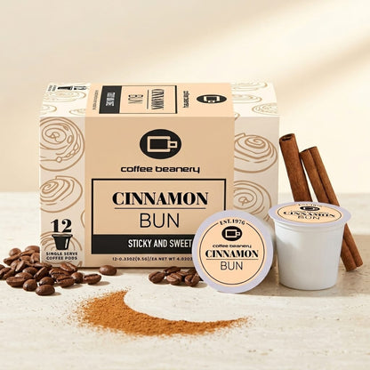 Free Standard Shipping* Flavored Coffee Pods Cinnamon Bun Flavored Coffee Pods