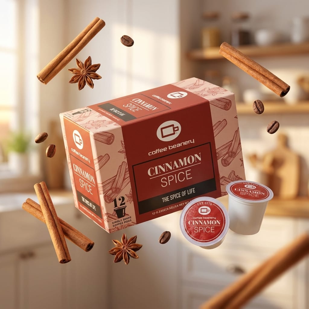 Free Standard Shipping* Flavored Coffee Pods Cinnamon Spice Flavored Coffee Pods