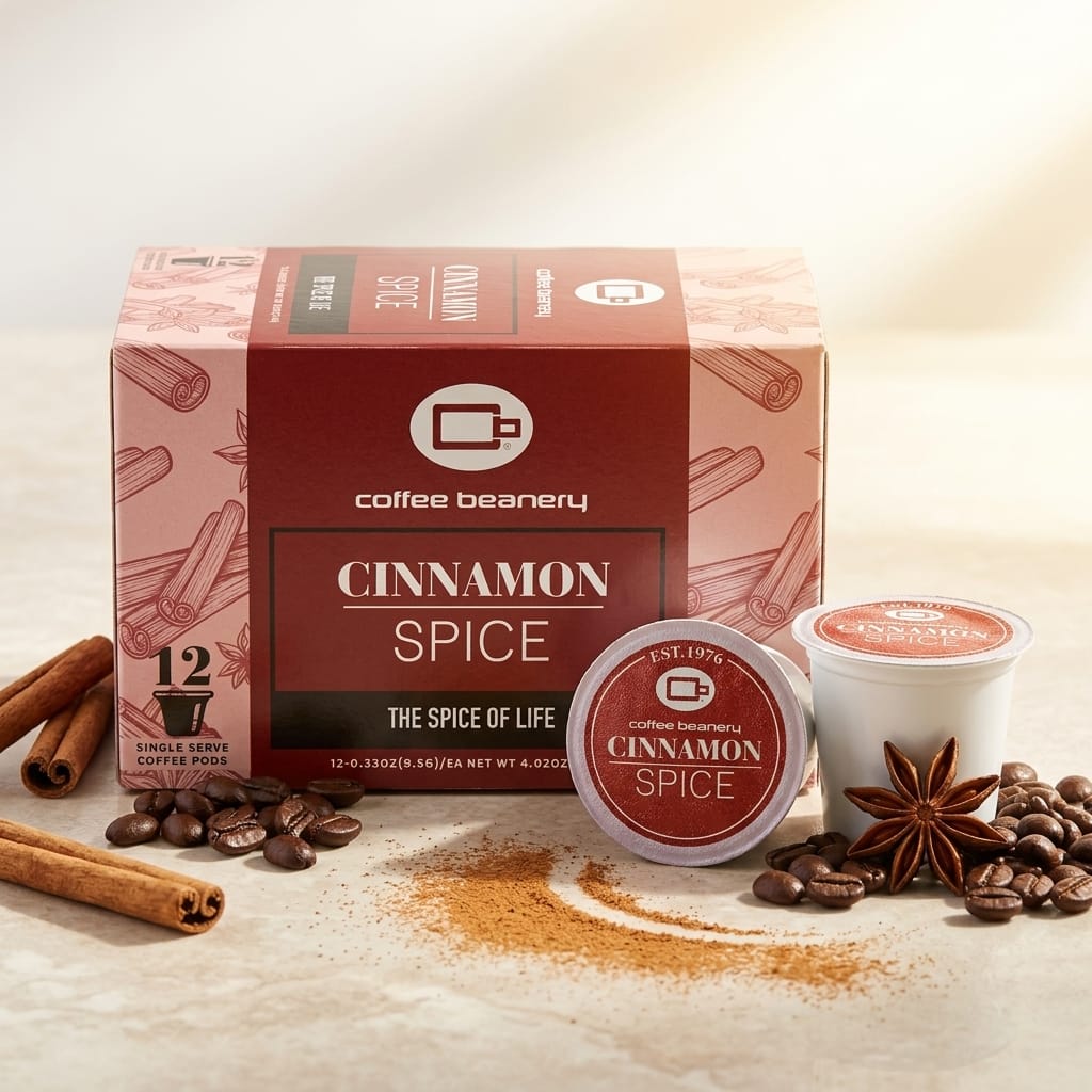 Free Standard Shipping* Flavored Coffee Pods Cinnamon Spice Flavored Coffee Pods