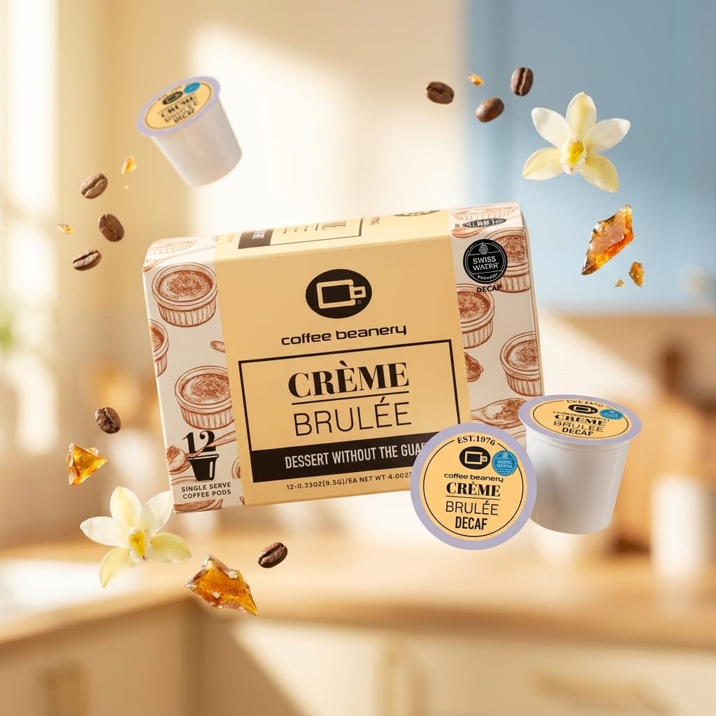Free Standard Shipping* Flavored Coffee Pods Creme Brulee Flavored Coffee Pods