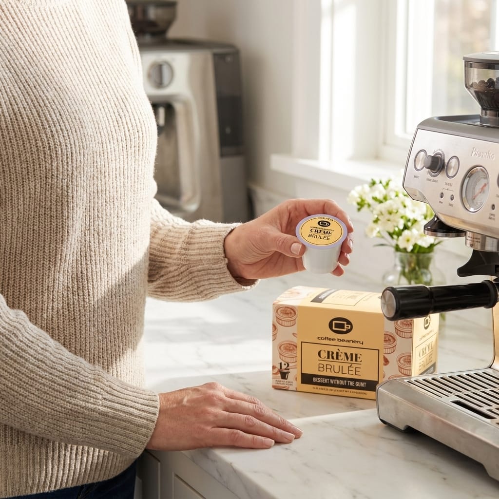 Free Standard Shipping* Flavored Coffee Pods Creme Brulee Flavored Coffee Pods