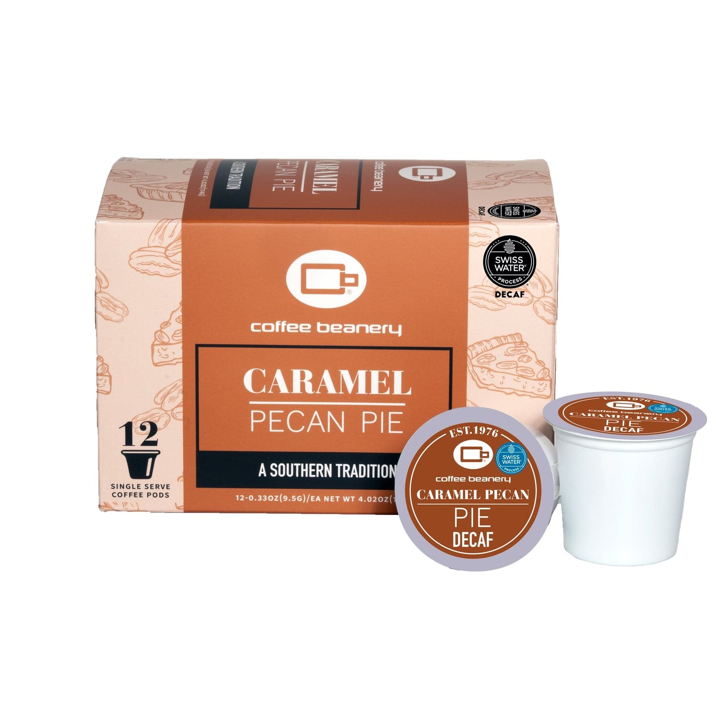 Free Standard Shipping* Flavored Coffee Pods Decaf / 12ct Pods Caramel Pecan Pie Flavored Coffee Pods